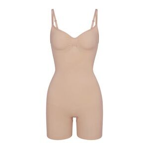 Skims Seamless Sculpt Mid Thigh Bodysuit Color Mica